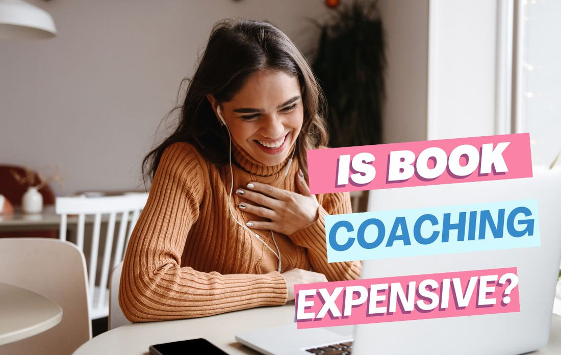 Author sitting at laptop wondering how much book coaching costs